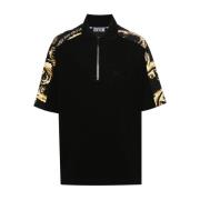 Zwarte T-shirts & Polo's Aw24 Versace Jeans Couture , Black , Heren