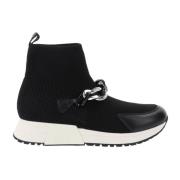 Stoffen Sneakers voor Vrouwen Liu Jo , Black , Dames