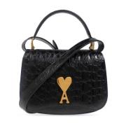 Schoudertas met logo Ami Paris , Black , Dames