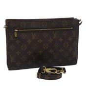 Pre-owned Canvas shoulder-bags Louis Vuitton Vintage , Brown , Dames