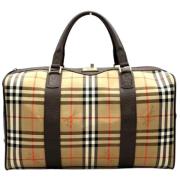 Pre-owned Canvas travel-bags Burberry Vintage , Brown , Dames