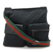 Pre-owned Canvas crossbody-bags Gucci Vintage , Black , Dames