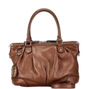 Pre-owned Leather gucci-bags Gucci Vintage , Brown , Dames