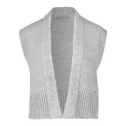 Mouwloos Gebreid Vest Betty & Co , Gray , Dames