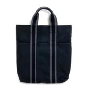 Pre-owned Canvas handbags Hermès Vintage , Black , Dames