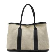 Pre-owned Canvas totes Hermès Vintage , Beige , Dames