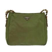 Pre-owned Fabric prada-bags Prada Vintage , Green , Dames