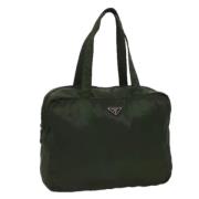 Pre-owned Nylon totes Prada Vintage , Green , Dames