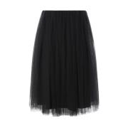 Zwarte Tule Gelaagde Rok Noir Kei Ninomiya , Black , Dames