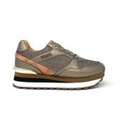 Bronze Geo Inzet Platform Sneakers 2014 Alviero Martini 1a Classe , Br...