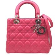 Pre-owned Leather dior-bags Dior Vintage , Pink , Dames