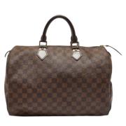 Pre-owned Coated canvas handbags Louis Vuitton Vintage , Brown , Dames