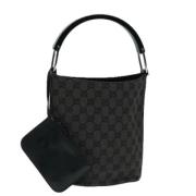 Pre-owned Canvas handbags Gucci Vintage , Black , Dames