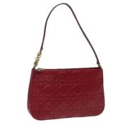 Pre-owned Leather pouches Dior Vintage , Red , Dames