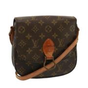 Pre-owned Canvas louis-vuitton-bags Louis Vuitton Vintage , Brown , Da...