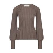 Lurex Mulberry Pullover Sweater Nukus , Brown , Dames