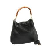 Pre-owned Leather gucci-bags Gucci Vintage , Black , Dames