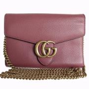 Pre-owned Leather gucci-bags Gucci Vintage , Red , Dames