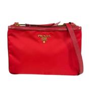 Pre-owned Nylon prada-bags Prada Vintage , Red , Dames