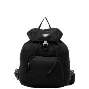 Pre-owned Canvas backpacks Prada Vintage , Black , Dames