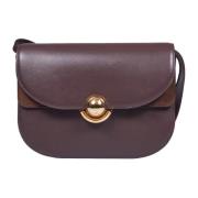 Bruine Schoudertas met Gouden Bol Furla , Brown , Dames