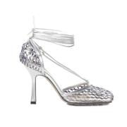 High Heel Sandals Bottega Veneta , White , Dames