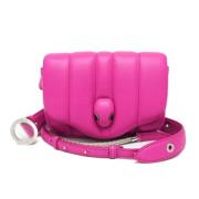 Pre-owned Leather shoulder-bags Bvlgari Vintage , Pink , Dames