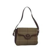 Pre-owned Canvas shoulder-bags Burberry Vintage , Beige , Dames