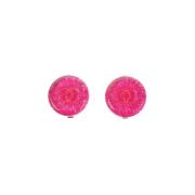 Pre-owned Fabric earrings Chanel Vintage , Pink , Dames