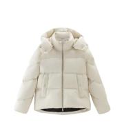 Alsea Korte Donzen Puffer Jas Woolrich , White , Dames