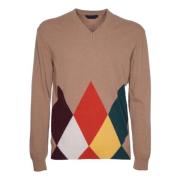 Stijlvolle Sweaters Collectie Daniele Fiesoli , Brown , Heren