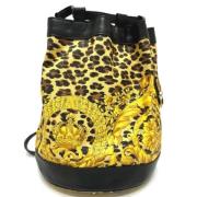 Pre-owned Leather shoulder-bags Versace Pre-owned , Yellow , Dames