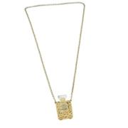 Pre-owned Metal necklaces Chanel Vintage , Yellow , Dames