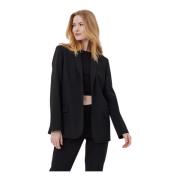 Zwarte Hannah Blazer met Minimalistisch Design Fiveunits , Black , Dam...