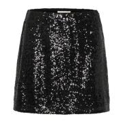 Zwarte Pailletten Rok Malivapw Stijl Part Two , Black , Dames