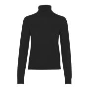 Cashmere Gebreide Coltrui Zwart Part Two , Black , Dames