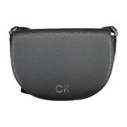 Zwarte Schoudertas met Binnenzak Calvin Klein , Black , Dames