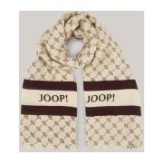 Grafische Madelief Sjaal Bruin Bloemen Joop! , Beige , Unisex