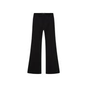 Stretch Gabardine Flare Broek Joseph , Black , Dames