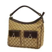 Pre-owned Canvas gucci-bags Gucci Vintage , Brown , Dames