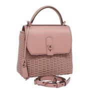 Pre-owned Leather handbags Salvatore Ferragamo Pre-owned , Pink , Dame...