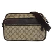 Pre-owned Canvas crossbody-bags Gucci Vintage , Brown , Dames