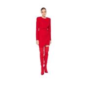 Jurk met plooien Silvian Heach , Red , Dames