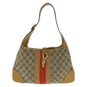 Pre-owned Canvas gucci-bags Gucci Vintage , Beige , Dames