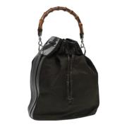 Pre-owned Nylon gucci-bags Gucci Vintage , Brown , Dames