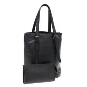 Pre-owned Leather shoulder-bags Louis Vuitton Vintage , Black , Dames