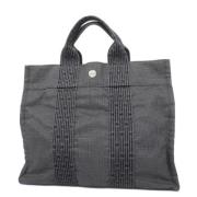 Pre-owned Canvas totes Hermès Vintage , Gray , Dames