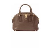 Stijlvolle leren handtas met studs Avenue 67 , Brown , Dames