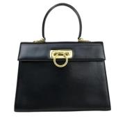 Pre-owned Leather handbags Salvatore Ferragamo Pre-owned , Black , Dam...