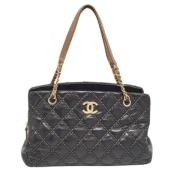 Pre-owned Leather chanel-bags Chanel Vintage , Black , Dames